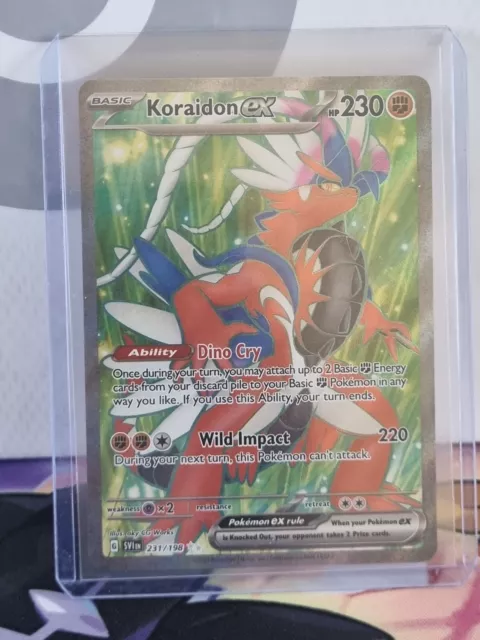 Pokemon - Koraidon ex 231/198 - Scarlet & Violet - Ultra Rare - Holo Full  Art