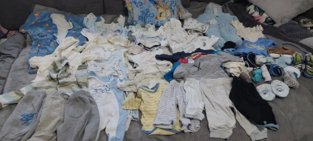 Baby Boy Clothes Bundle Newborn 0-3 3-6 Months Huge