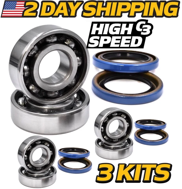 (3 KITS) SPINDLE Rebuild For John Deere Z425 Z435 Z445 Z465 Z535M Z540M