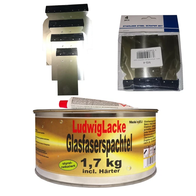 Produktbild von Boll 002003 Universal Spachtelmasse Inkl. Härter 1800 G | Spachtel Autospachtel Spachtelmasse 1,8 Kg