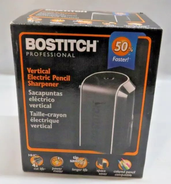 Bostitch Vertical Electric Pencil Sharpener 1 Hole Black EPS5V-BLK