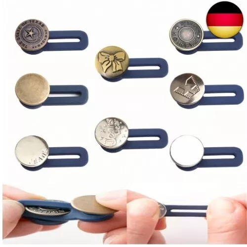 8 Stück Hosenbunderweiterung Knopf, Hosenknopf Erweiterung, Taille Extender