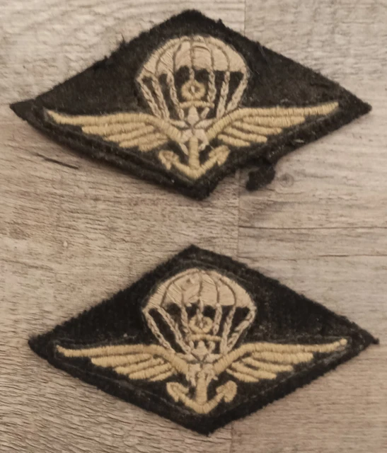 2 Insignes Parachutiste Français - Forces Spéciales - Occasion Bon état