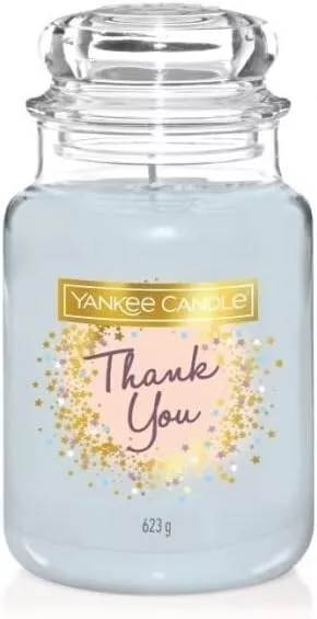 Yankee Candle Candela Profumata In Giara Grande THANK YOU 623 Gr Gelsomino