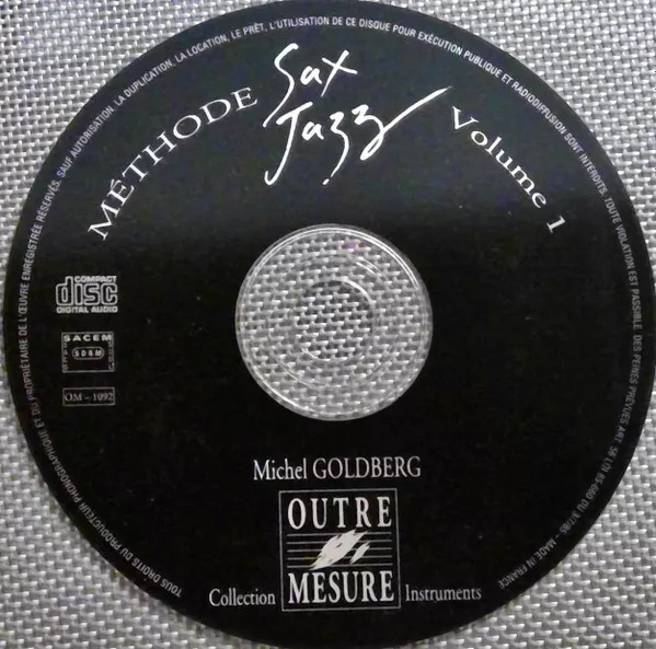 Michel Goldberg Methode Sax Jazz Volume 1 - CD 3