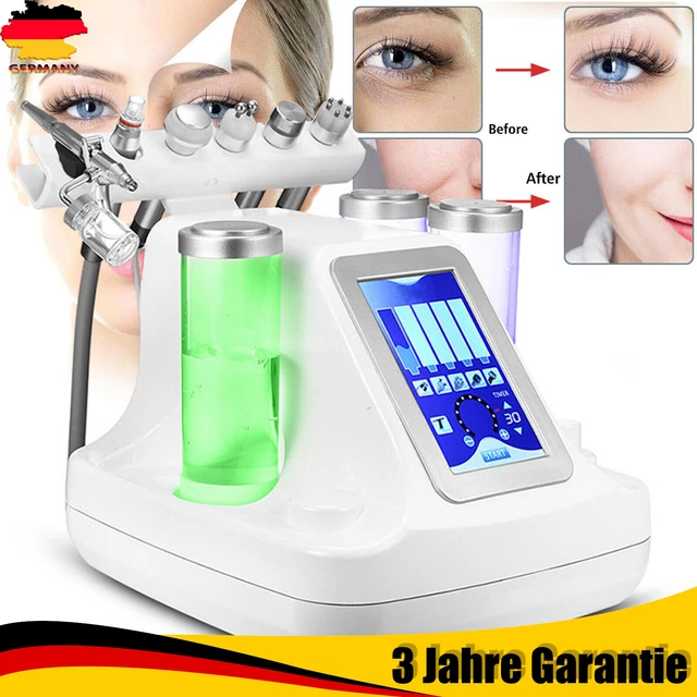 6 en 1 Hydro agua dermoabrasión BIO dispositivo de cuidado facial Hydra máquina de belleza