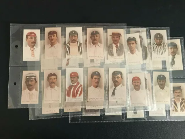 cigarette cards cricketers ( reproductions )  full set