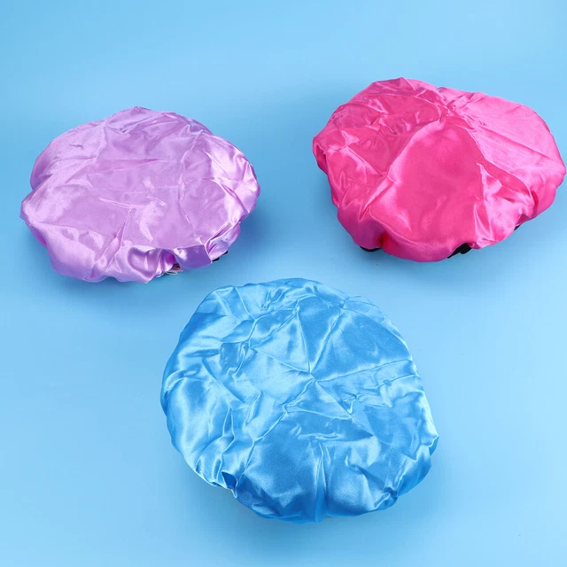 3 piezas Gorro de ducha Niños Impermeable Sombrero Elástico Bebé Baño