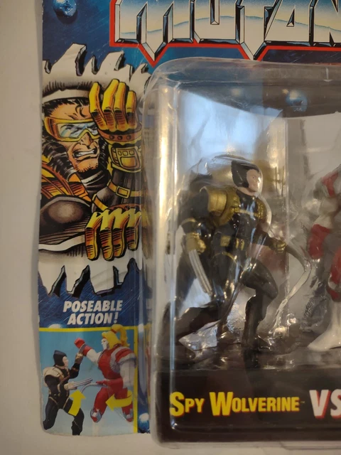 Marvel X-Men Steel Mutants Spy Wolverine vs. Omega Red Die Cast - 1994 Toy Biz 3