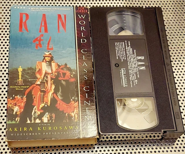 VHS RAN BY AKIRA Kurosawa Video Tape Japan Drama English Subtitles ...