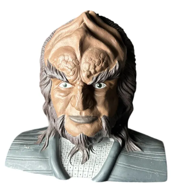 1994 STAR TREK BANK KLINGON Bust COLLECTOR'S SERIES Piggy Money TNG Not Lt Worf