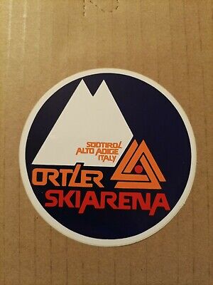 Ortler Ski Arena Sudtirol Alto Adige Promo Vintage Adesivo Sticker Figurina 