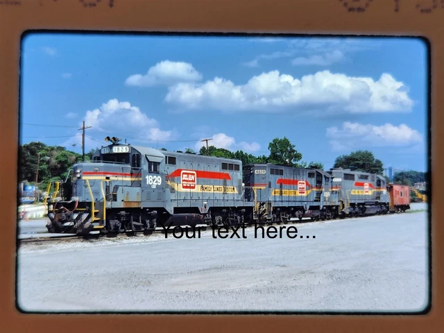2730 Orig Slide CSX 1829, 4619, 4522 at Atlanta, GA 1987