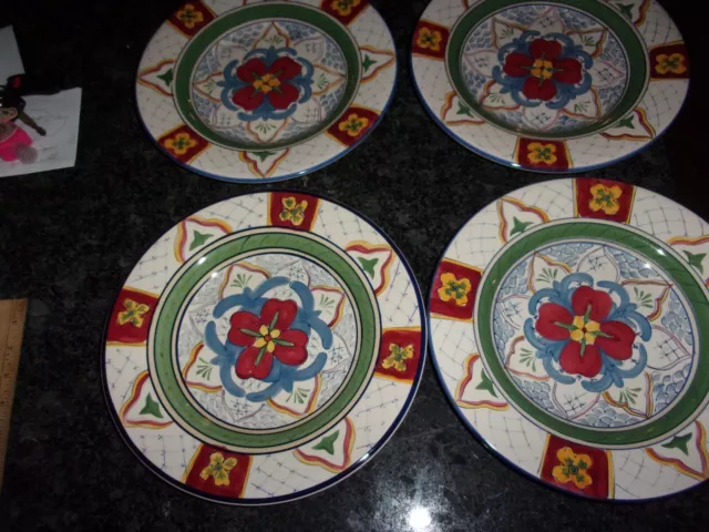 Hd Designs - Cordova Table Top -  11" Dinner Plates - Lot Of 4 -