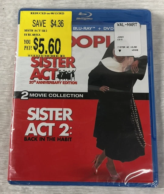 SISTER ACT Sister Act 2: Back in the Habit (Blu-ray) NEW! SEALED