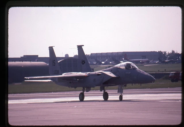 Kodachrome Slide 80-0038 (80-038/IS) MD F-15C USAF Boscombe Down September 1992