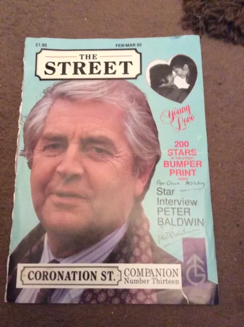 Peter Baldwin (Coronation Street) Signed Magazine Cover