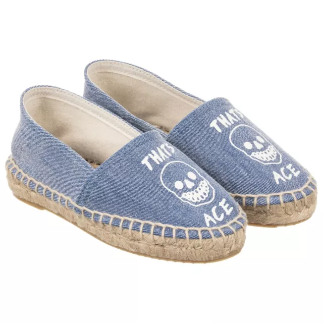 STELLA MCCARTNEY Kids Shoes 28 10 THATS ACE Espadrillas Skull Summer Slipon $117