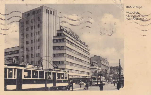 Carte postale ancienne POSTCARD ROUMANIE ROMANIA BUCAREST palatul asigurarea