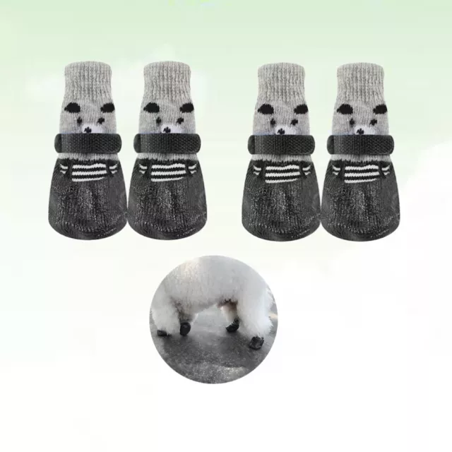 4 Pcs Animaux Chaussettes Chaussures Imperméables Pour