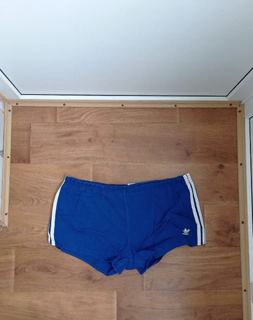 ADIDAS Vintage 1980's Yugoslavia Maribor Sprinter Nylon Shiny Shorts Size XL