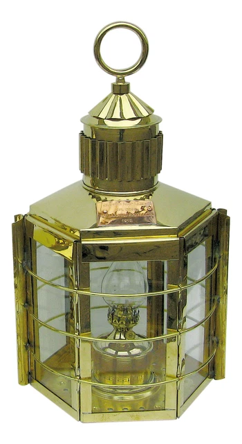 Clipper-Lampe mit Petroleumbrenner Schiffslampen Messing Sea4You maritime Deko