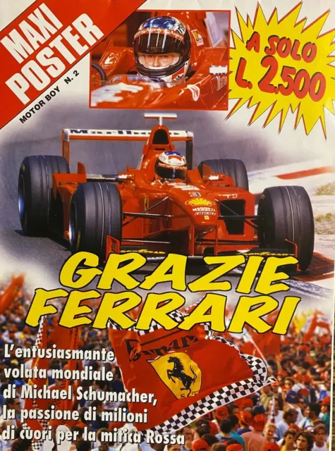 Formel 1 Poster Michael Schumacher Ferrari 1998