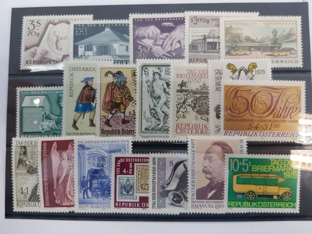 Österreich Tag der Briefmarke von 1960 - 1978 postfrisch