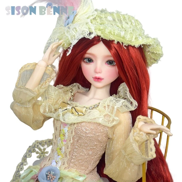 Poupée BJD 56cm Ensemble Complet – Visage Maquillé, Yeux Mobiles, Robe Incluse