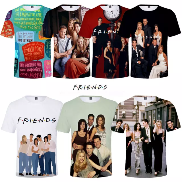 7 Styles Friends T-Shirt TV Show Inspired Women Men Tee Tops T shirts 3D Print