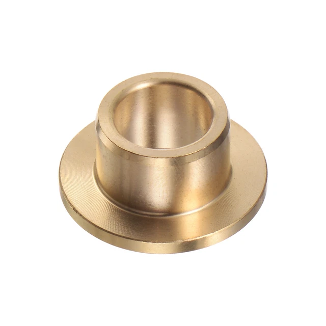 Flange Bearing Sleeve 10mm x 14mm x 10mm Bronze Self-Lubricating Bushings
