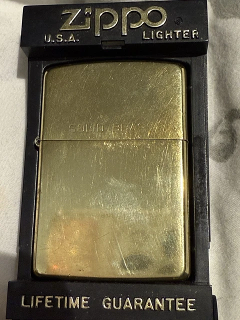 ジッポライター　1932 Zippo1989　SOLID BRASS  ZIPPO 1932-1989 SOLID BRASS HAWAII UNIVERSITY ジッポライター alpみ010