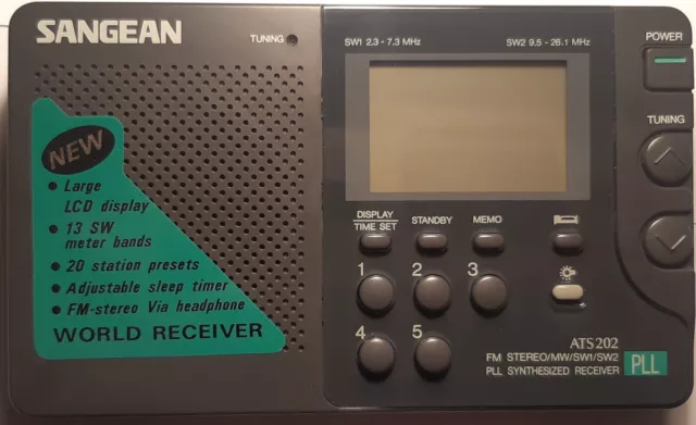 Radio portable SANGEAN ATS-202 | AM / FM / SW (OC) | Digital | Vintage