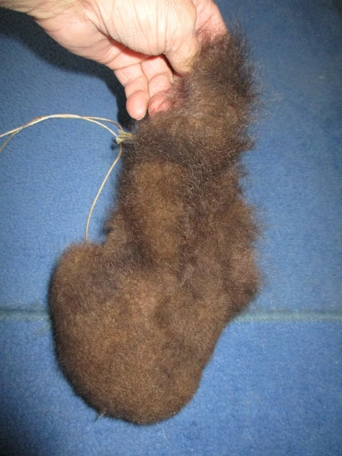 buffalo scrotum real bison Ball bag oddity nutsack gag gift winter bag art S1