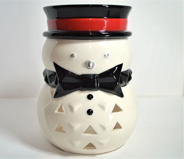 Luminaria con soporte para velas de té yankee vela muñeco de nieve