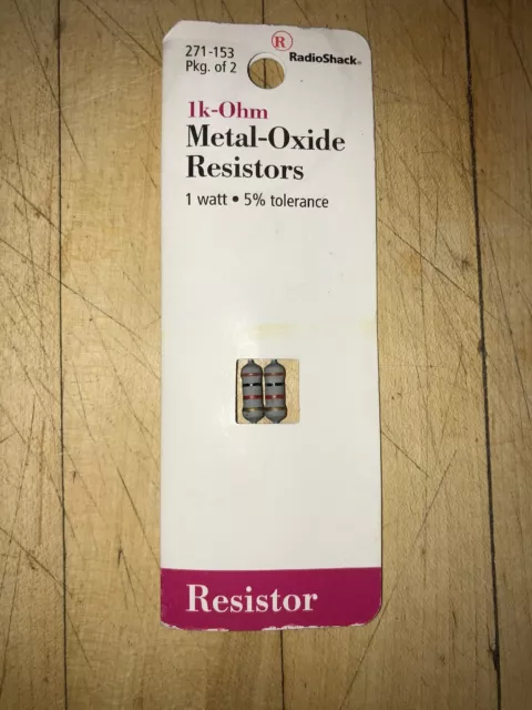 RadioShack Resistors - Various sizes to choose from - 1/8W thru 1W  - NIP
