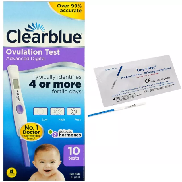 Clearblue Digital Ovulation Test Advanced Dual Hormone Indicator +Pregnancy Kits