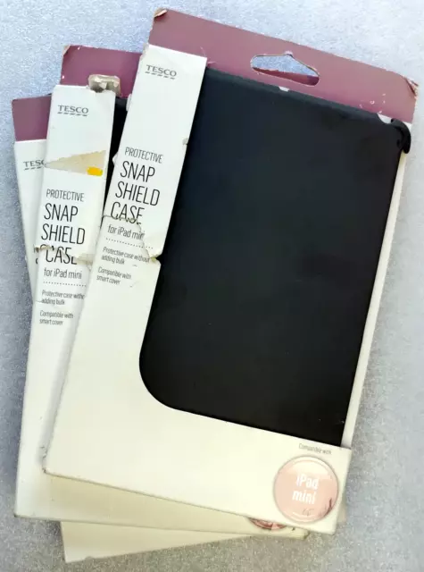 TOP QUALITÄT SCHUTZ SNAPSCHILD HARTSCHALE RÜCKABDECKUNG iPAD MINI 2 3 4 - GRAU!