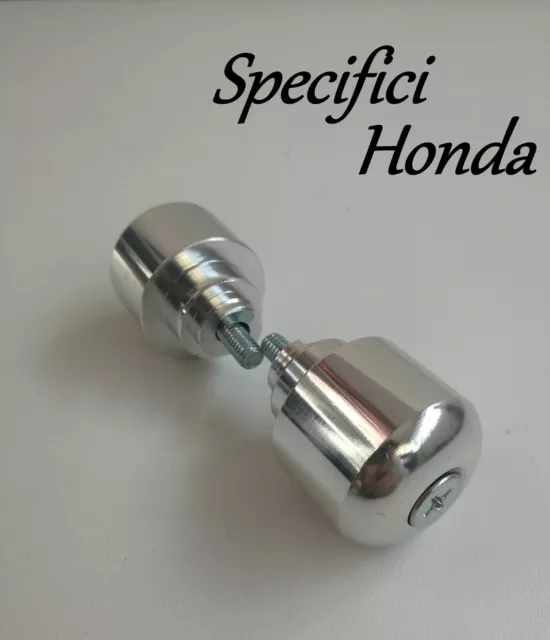 Contrappesi Bilancieri Antivibranti ARGENTO per Manubrio ORIGINALE Scooter HONDA