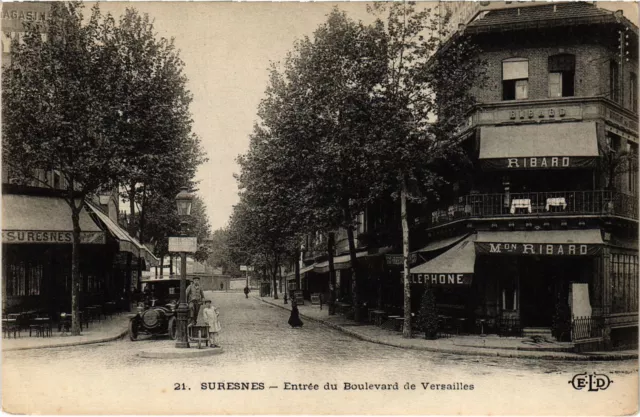 CPA Suresnes Entree du Boulevard de Versailles (1314851)
