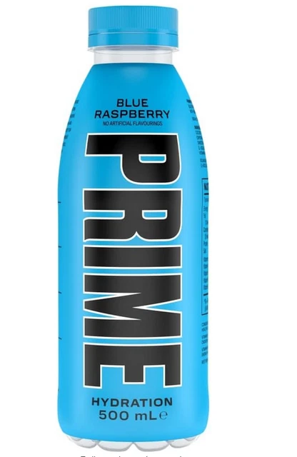 PRIME BLUE RASPBERRY Hydration Energy Drink - 500ml| pack of 12 £19.99 ...