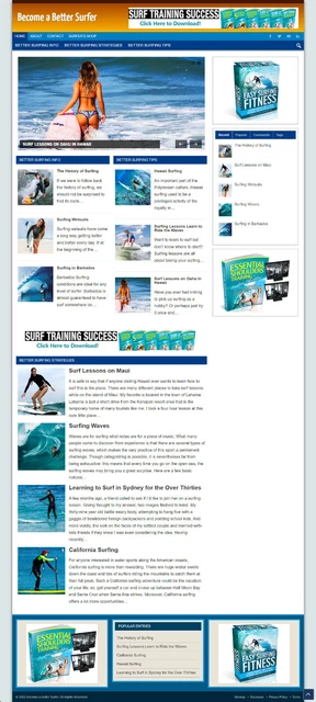 Meglio Surf Punte Webite Con Affiliates & Nuovo Dominio + Ssl Certificato