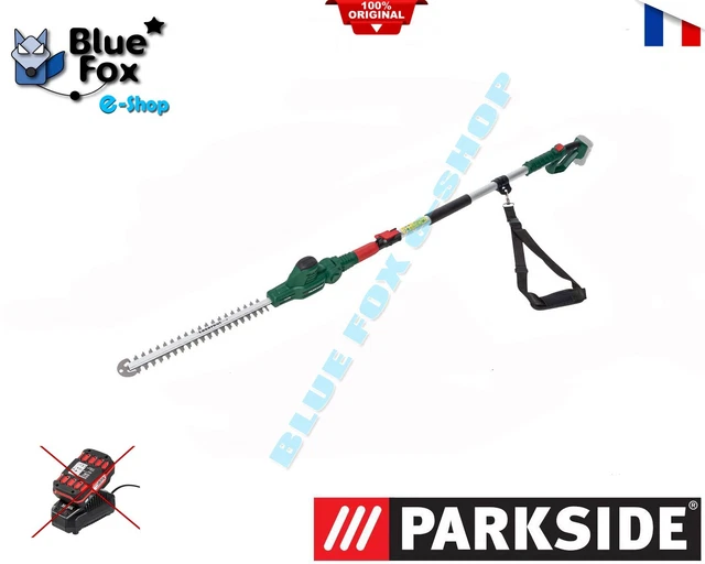 Taille-haie Télescopique Parkside PTHSA 20-Li A2 - Sans Fil, Longueur Coupe 41cm, Max 12mm