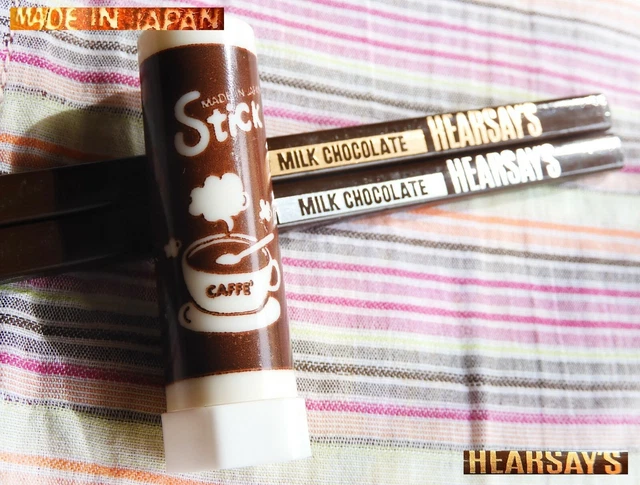 ☕ VINTAGE 1980 JAPAN Gommina rossetto collezione caffè coffee LIPSTICK eraser 💄