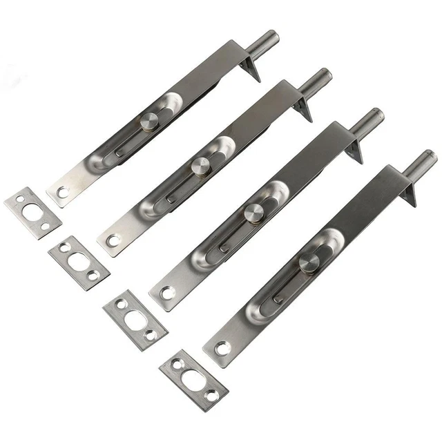 STAINLESS STEEL HEAVY Duty Bolt Lever Action Latch Flush Bolt Slide Door Lock EUR 7,96 PicClick FR