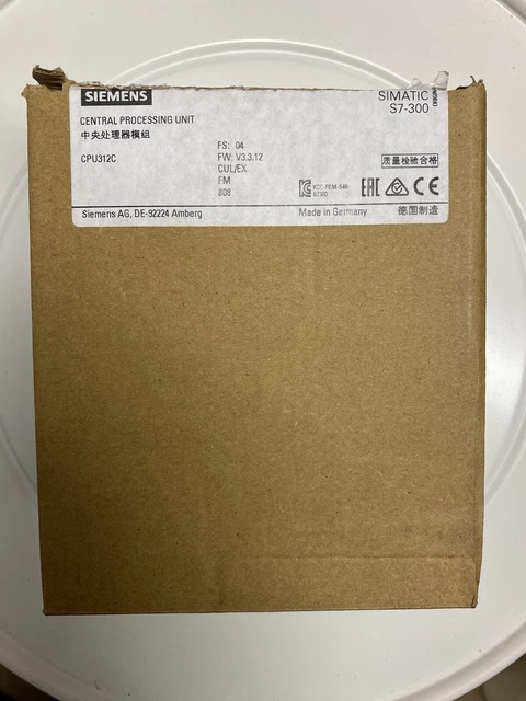 Siemens Simatic S7-300 313C CPU (6ES7312-5BF04-0AB0) / NEU / OPENED
