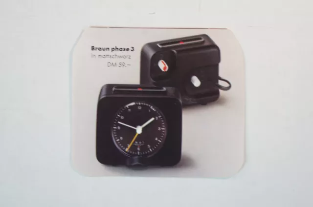 Braun phase 3 Prospekt 1960 70er Jahre clock deutsch Uhren Katalog watch B4995 2