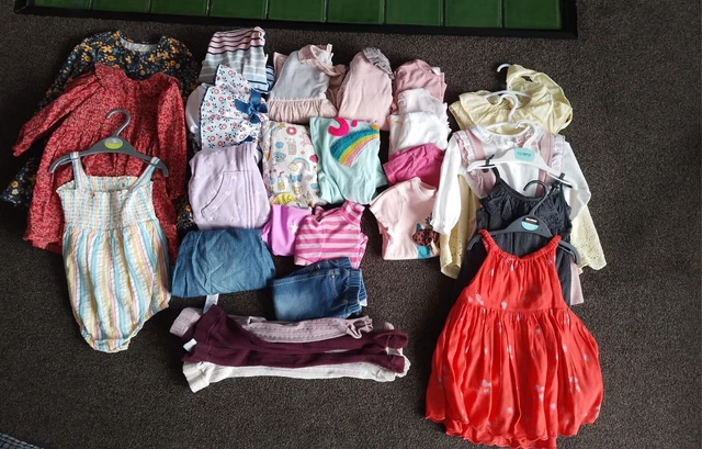 Bundle Of Girls Spring / Summer / Autumn Clothes 12 To 18 Months, Mainly Next.