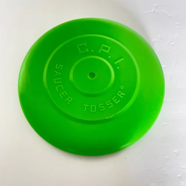 C.P.I Vintage Green Saucer Tosser 9.25" Frisbee