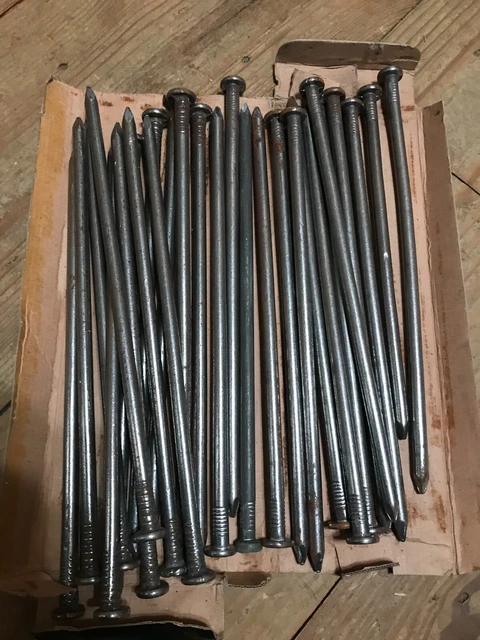 26 NAILS LANDSCAPE SPIKES 3/8 12 in inch 12" GARDEN BORDER LOG CABIN EDGING